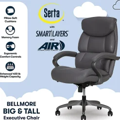 Serta® SmartLayers™ Bellmore Big & Tall, 52909-DGRY