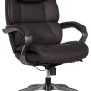 Serta® SmartLayers™ Bellmore Big & Tall Ergonomic Executive Office Chair with Pebbled-Texture Vegan Leather, Brown/Dark Gray, BIFMA Compliant