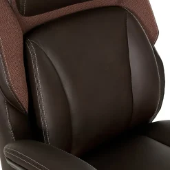 Serta® SmartLayers™ Everett Big & Tall Ergonomic Vegan Leather High-Back Executive Office Chair, Dark Brown/Dark Gray