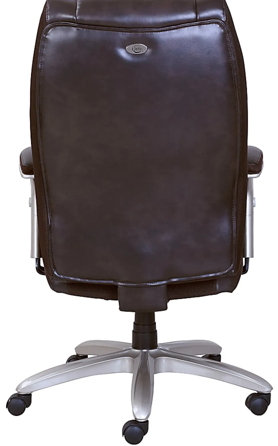Serta® Smart Layers™ Jennings Big & Tall Ergonomic Bonded Leather High-Back Executive Office Chair, Brown