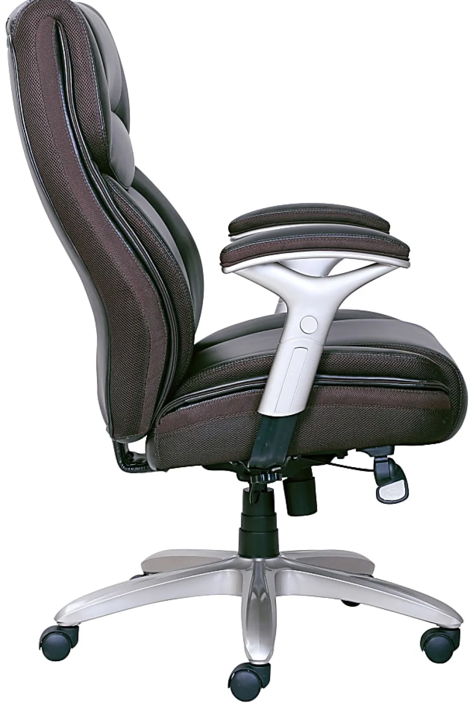 Serta® Smart Layers™ Jennings Big & Tall Ergonomic Bonded Leather High-Back Executive Office Chair, Brown