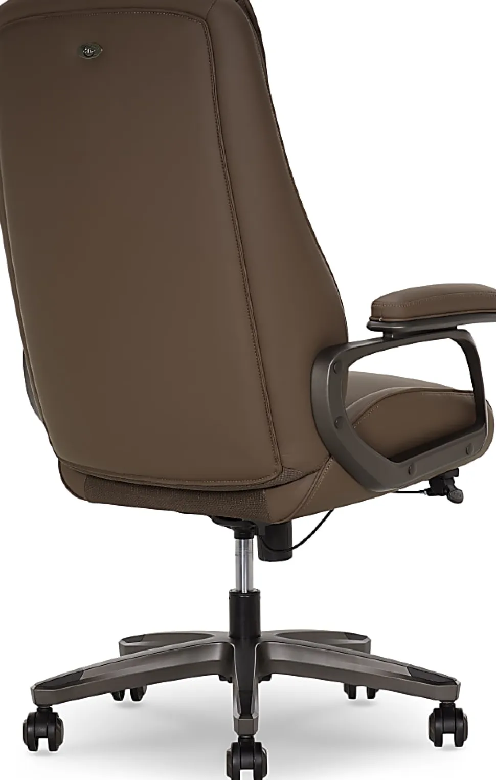 Serta® SmartLayers™ Mosby Ergonomic Vegan Leather High-Back Executive Office Chair, Brown