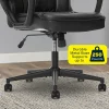 Serta® Style Hannah I Bonded Leather High-Back Office Chair, Comfort Black