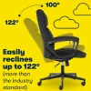 Serta® Style Hannah I High-Back Office Chair, Microfiber, Comfort Black