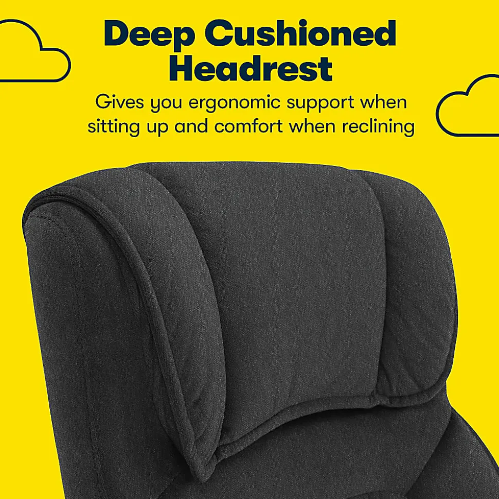 Serta® Style Hannah I High-Back Office Chair, Microfiber, Comfort Black