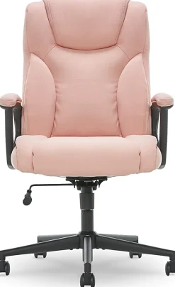 Serta® Style Hannah II High-Back Office Chair, Microfiber, Harvard Pink/Black