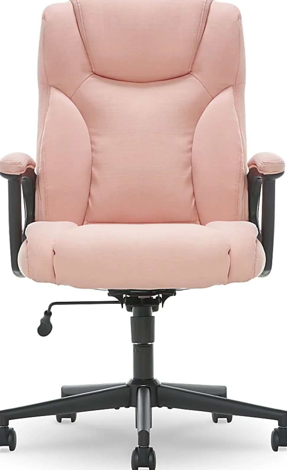 Serta® Style Hannah II High-Back Office Chair, Microfiber, Harvard Pink/Black