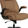 Serta® Torrington Ergonomic High-Back Faux Leather Big & Tall Executive Office Chair, Light Tan