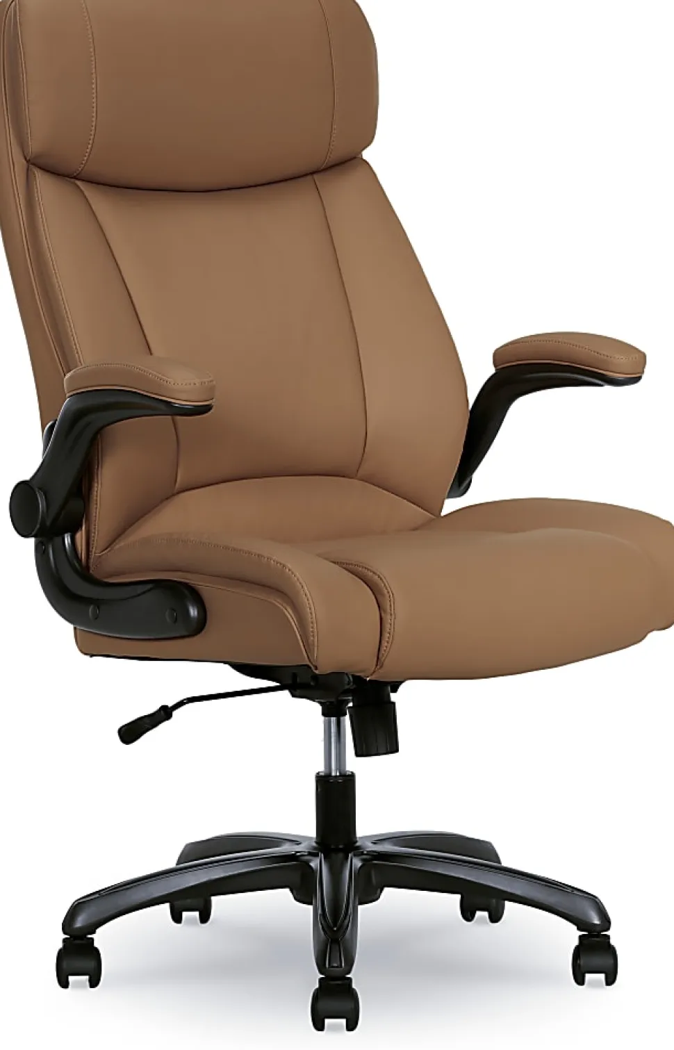 Serta® Torrington Ergonomic High-Back Faux Leather Big & Tall Executive Office Chair, Light Tan