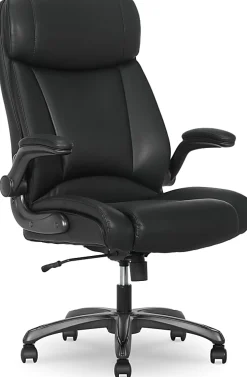 Serta® Torrington Ergonomic High-Back Faux Leather Big & Tall Executive Office Chair, Black, 52399BLK