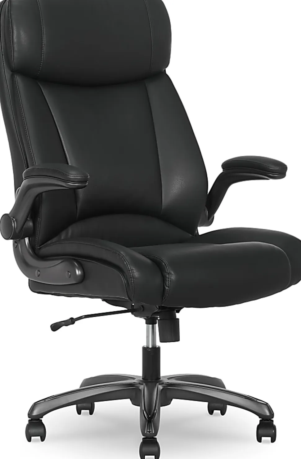 Serta® Torrington Ergonomic High-Back Faux Leather Big & Tall Executive Office Chair, Black, 52399BLK