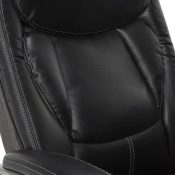 Serta® Works Bonded Leather/Mesh High-Back Office Chair With Smart Layers Technology, Opportunity Gray/Black/Silver