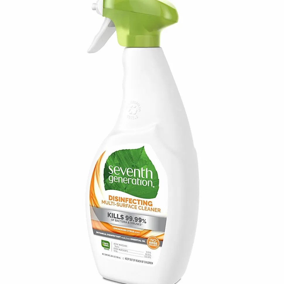 Seventh Generation™ Disinfecting Multi-Surface Spray Cleaner, Lemongrass & Thyme Scent, 26 Oz Bottle