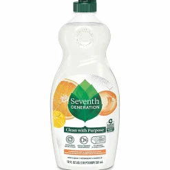 Seventh Generation Free/Clear Natural Dish Liquid, 19 Oz, 44985