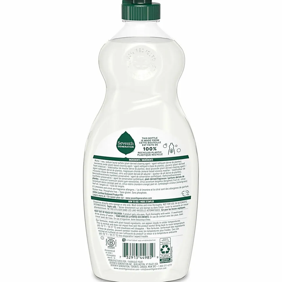 Seventh Generation Free/Clear Natural Dish Liquid, 19 Oz, 44985