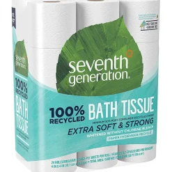 Seventh Generation® 2-Ply Toilet Paper, 100% Recycled, 300 Sheets Per Roll, Pack Of 24 Rolls