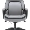 Shaquille O'Neal™ Amphion Ergonomic Bonded Leather High-Back Executive Office Chair, Gray