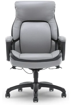 Shaquille O'Neal™ Amphion Ergonomic Bonded Leather High-Back Executive Office Chair, Gray