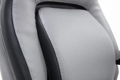 Shaquille O'Neal™ Amphion Ergonomic Bonded Leather High-Back Executive Office Chair, Gray