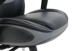 Shaquille O'Neal™ Nereus Ergonomic Bonded Leather High-Back Executive Office Chair, Black