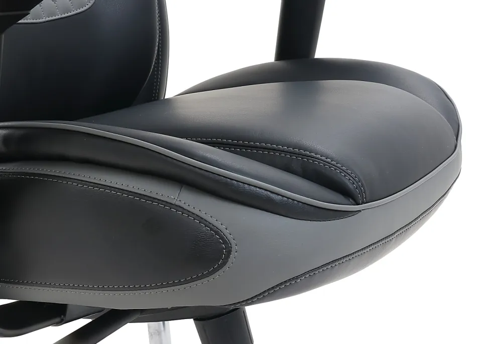 Shaquille O'Neal™ Nereus Ergonomic Bonded Leather High-Back Executive Office Chair, Black