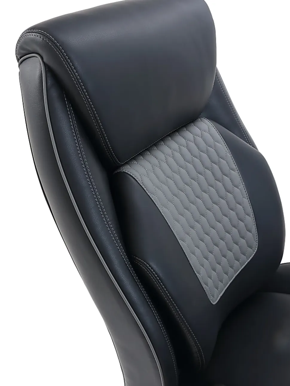 Shaquille O'Neal™ Nereus Ergonomic Bonded Leather High-Back Executive Office Chair, Black
