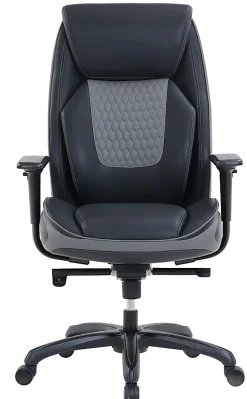 Shaquille O'Neal™ Nereus Ergonomic Bonded Leather High-Back Executive Office Chair, Black