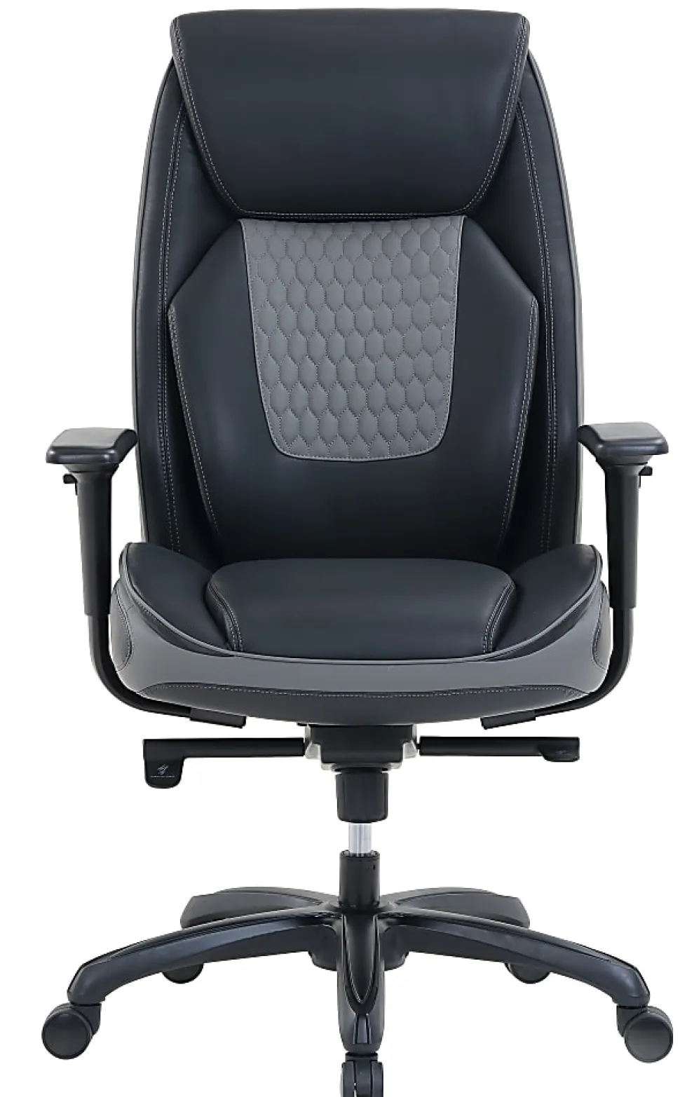 Shaquille O'Neal™ Nereus Ergonomic Bonded Leather High-Back Executive Office Chair, Black