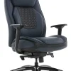 Shaquille O'Neal™ Nereus Ergonomic Bonded Leather High-Back Executive Office Chair, Navy