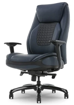 Shaquille O'Neal™ Nereus Ergonomic Bonded Leather High-Back Executive Office Chair, Navy