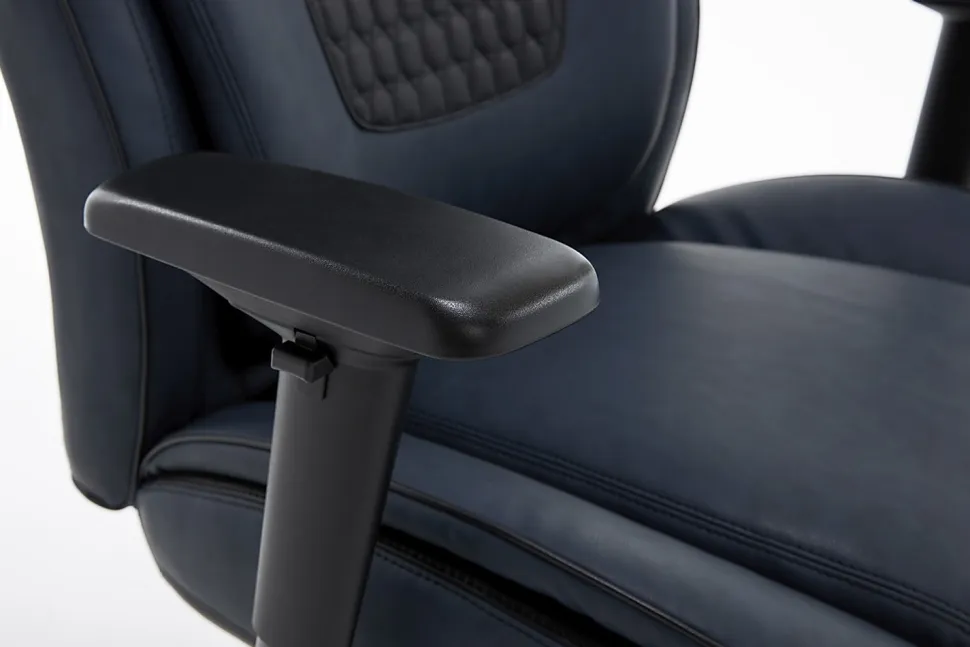 Shaquille O'Neal™ Nereus Ergonomic Bonded Leather High-Back Executive Office Chair, Navy