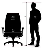 Shaquille O'Neal™ Nereus XXL Ergonomic Bonded Leather High-Back Executive Chair, Black