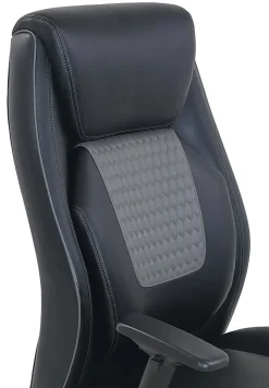 Shaquille O'Neal™ Nereus XXL Ergonomic Bonded Leather High-Back Executive Chair, Black