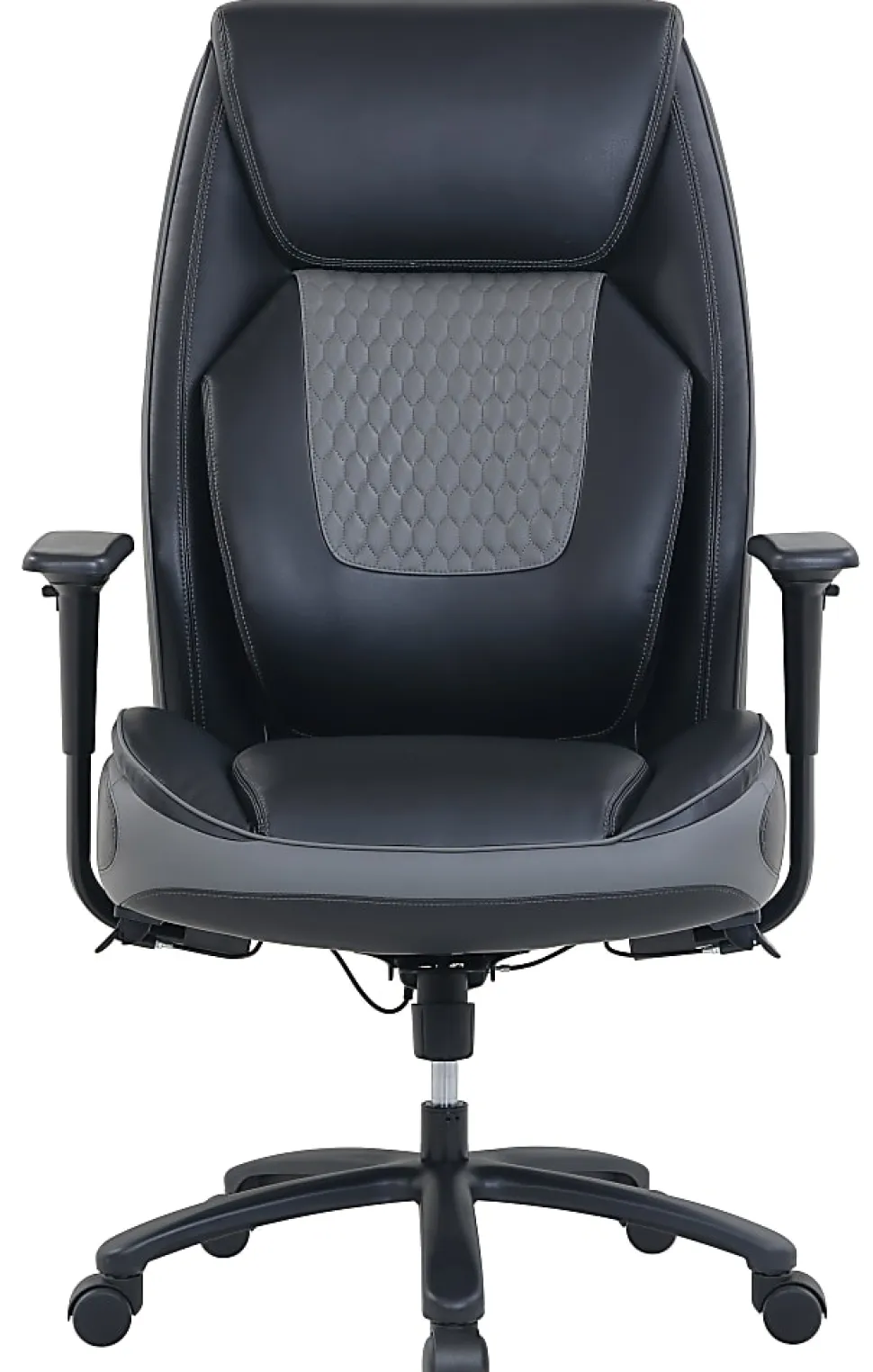 Shaquille O'Neal™ Nereus XXL Ergonomic Bonded Leather High-Back Executive Chair, Black