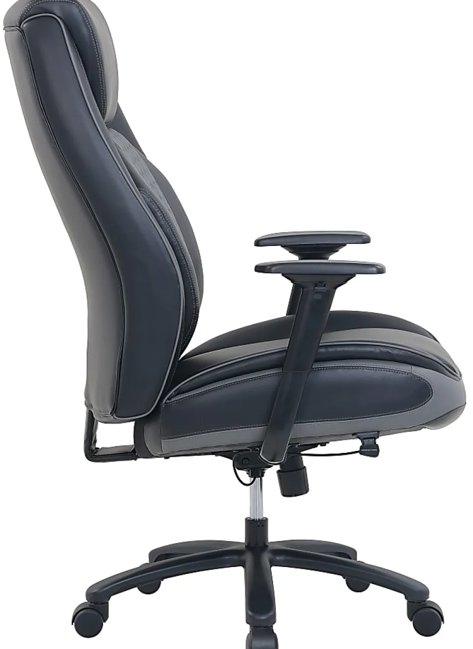 Shaquille O'Neal™ Nereus XXL Ergonomic Bonded Leather High-Back Executive Chair, Black