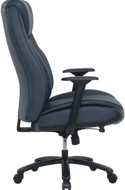 Shaquille O'Neal™ Nereus XXL Ergonomic Bonded Leather High-Back Executive Chair, Blue