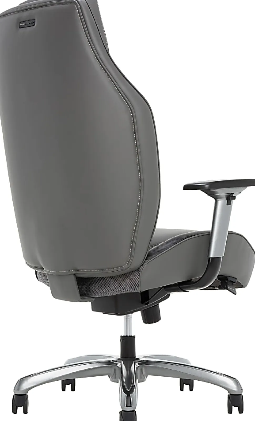Shaquille O'Neal™ Zephyrus Ergonomic Bonded Leather High-Back Executive Office Chair, Gray
