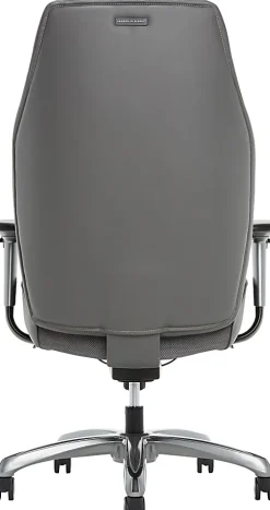 Shaquille O'Neal™ Zephyrus Ergonomic Bonded Leather High-Back Executive Office Chair, Gray