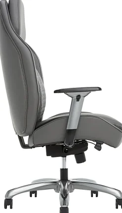 Shaquille O'Neal™ Zephyrus Ergonomic Bonded Leather High-Back Executive Office Chair, Gray