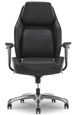 Shaquille O'Neal™ Zephyrus Ergonomic Bonded Leather High-Back Executive Office Chair, Black