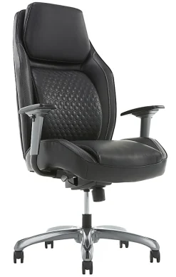 Shaquille O'Neal™ Zephyrus Ergonomic Bonded Leather High-Back Executive Office Chair, Black