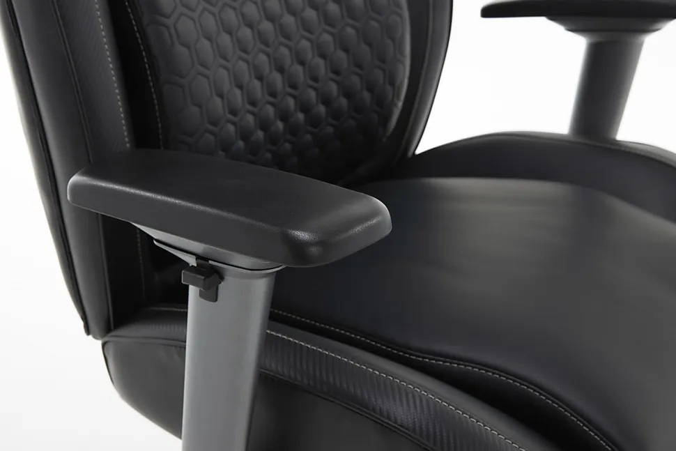 Shaquille O'Neal™ Zephyrus Ergonomic Bonded Leather High-Back Executive Office Chair, Black