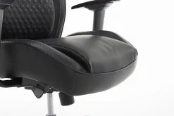 Shaquille O'Neal™ Zephyrus Ergonomic Bonded Leather High-Back Executive Office Chair, Black