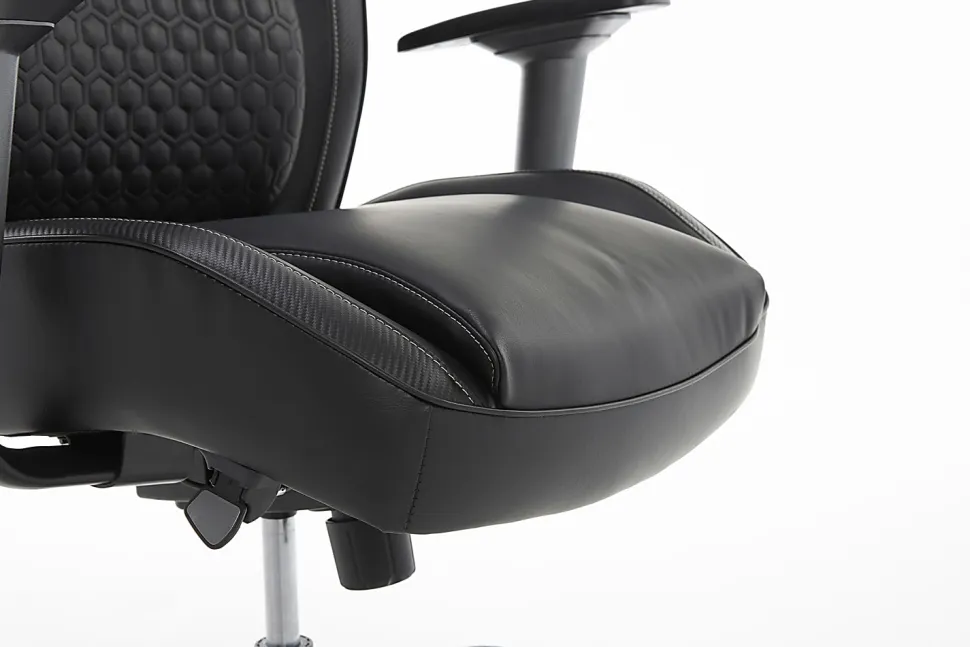Shaquille O'Neal™ Zephyrus Ergonomic Bonded Leather High-Back Executive Office Chair, Black