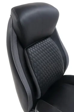 Shaquille O'Neal™ Zethus Ergonomic Bonded Leather High-Back Executive Office Chair, Black