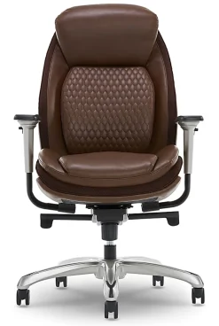 Shaquille O'Neal™ Zethus Ergonomic Bonded Leather High-Back Executive Office Chair, Brown
