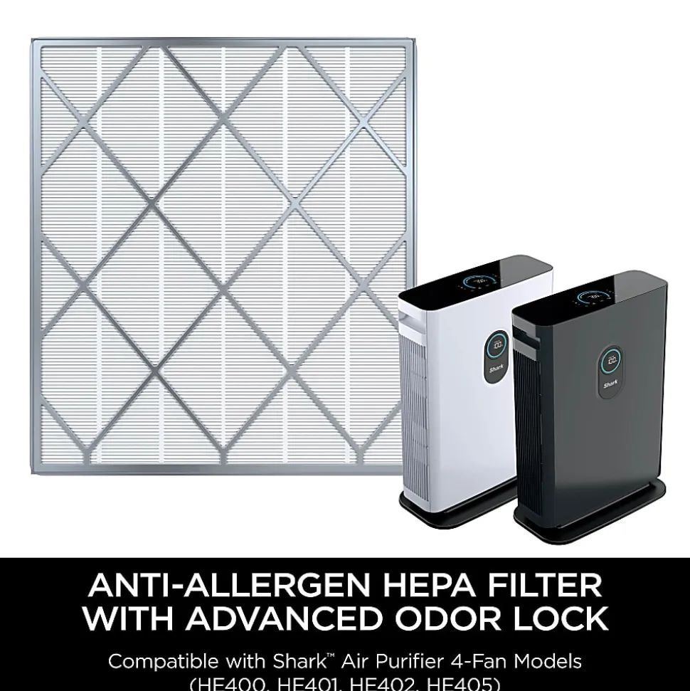 Shark Air Purifier 4-Fan Anti-Allergen HEPA Filter, Total Qty 1