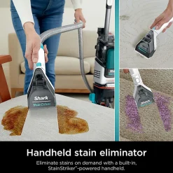 Shark CarpetXpert With Stainstriker Upright Deep Carpet Cleaner, Teal, Total Qty 1