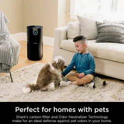 Shark Clean Sense Air Purifier MAX, 1,200 Sq. Ft., Black, Total Qty 1