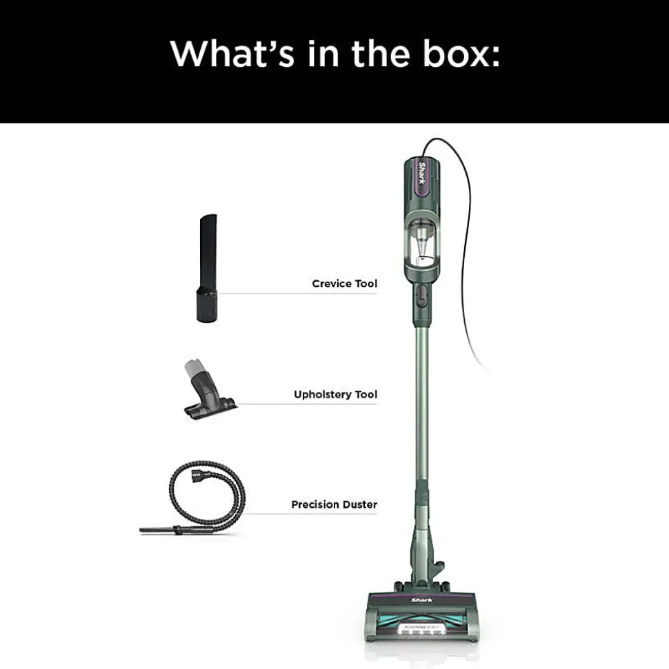 Shark Detect Ultralight Corded Stick Vacuum With Direction Detect And Self-Cleaning Brushroll, Gray, Total Qty 1